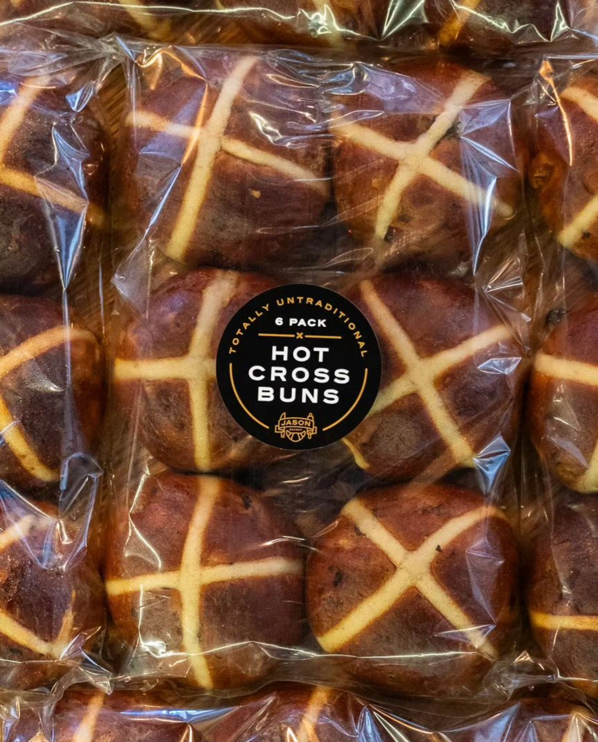 Hot cross bun pack (6)